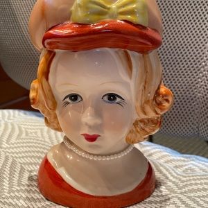 Lady head vase